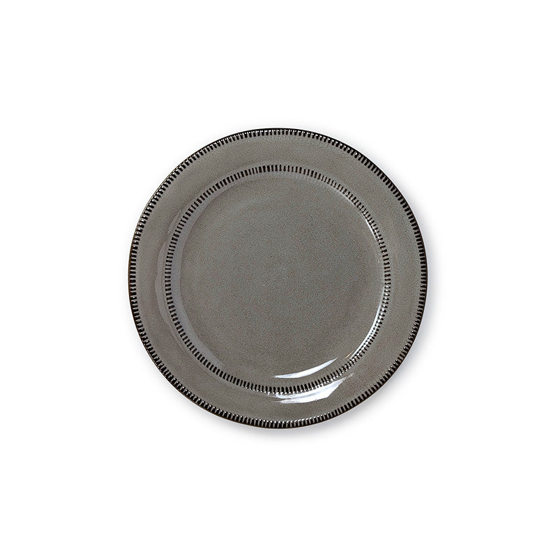 William Dark Gray Dessert Plate 21 cm