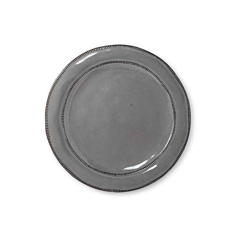 William Dark Gray Dinner Plate 28 cm