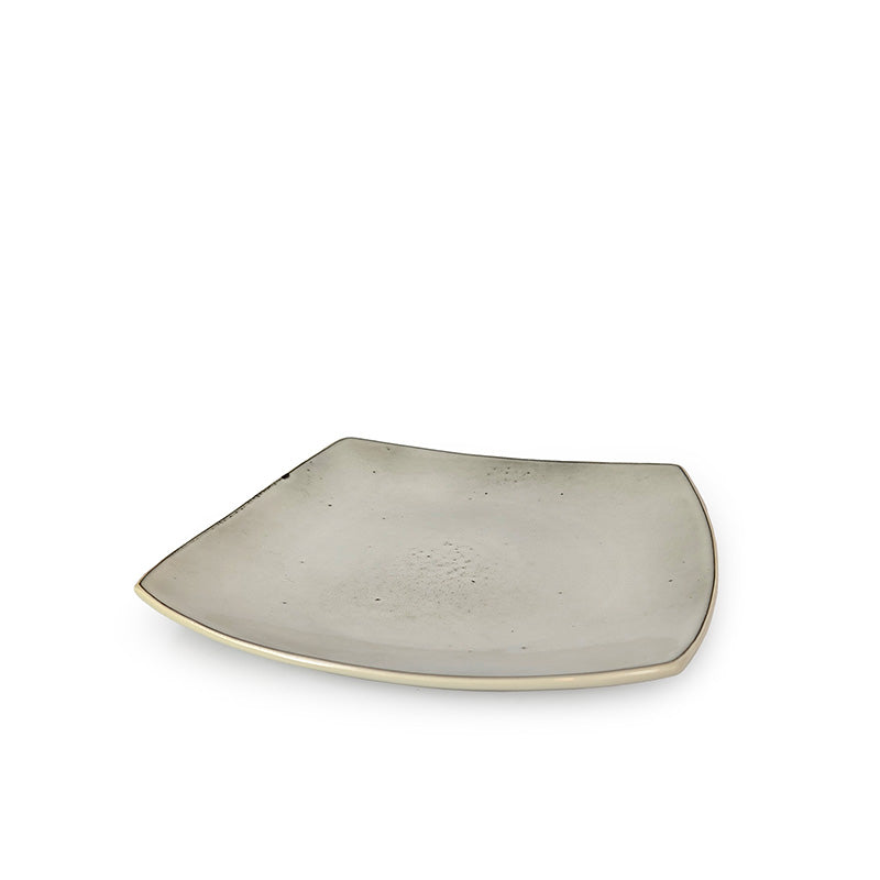 Square Beige Dinner Plate 27 cm