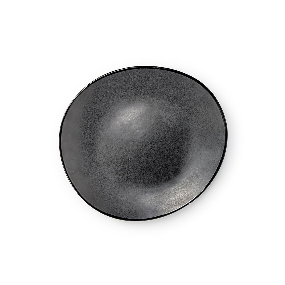 Black Slate Dessert Plate 22 cm