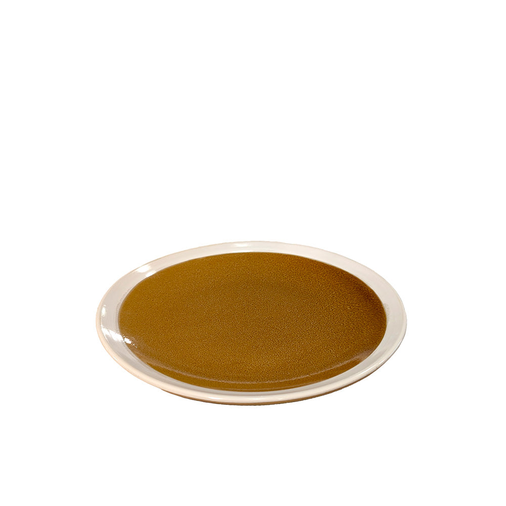 Two-Tone Umber Dessert Plate 21 cm