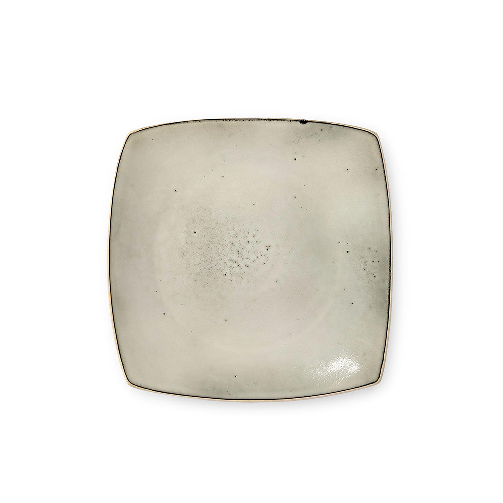Square Beige Dinner Plate 27 cm