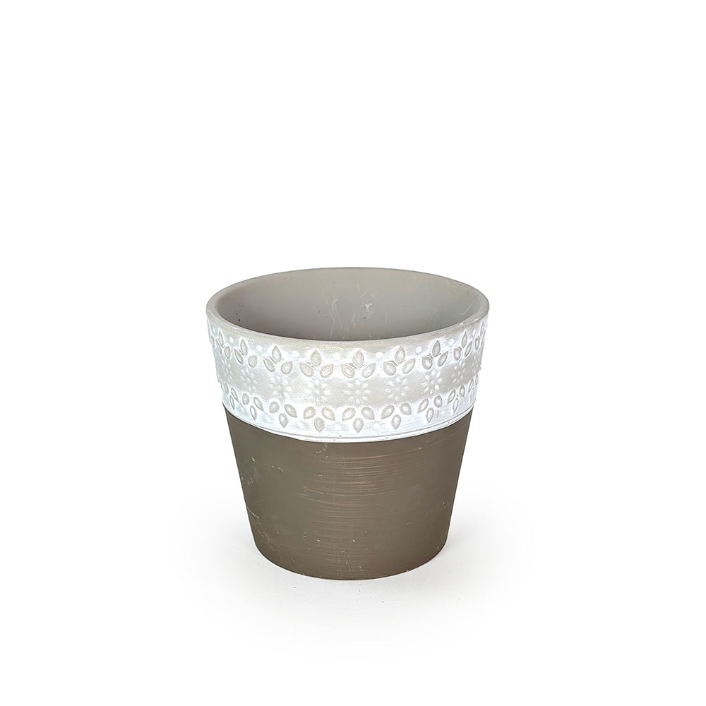 Concrete Planter Brown