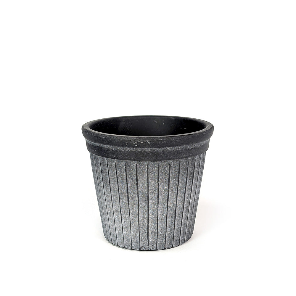 Vintage Concrete Planter Black Large