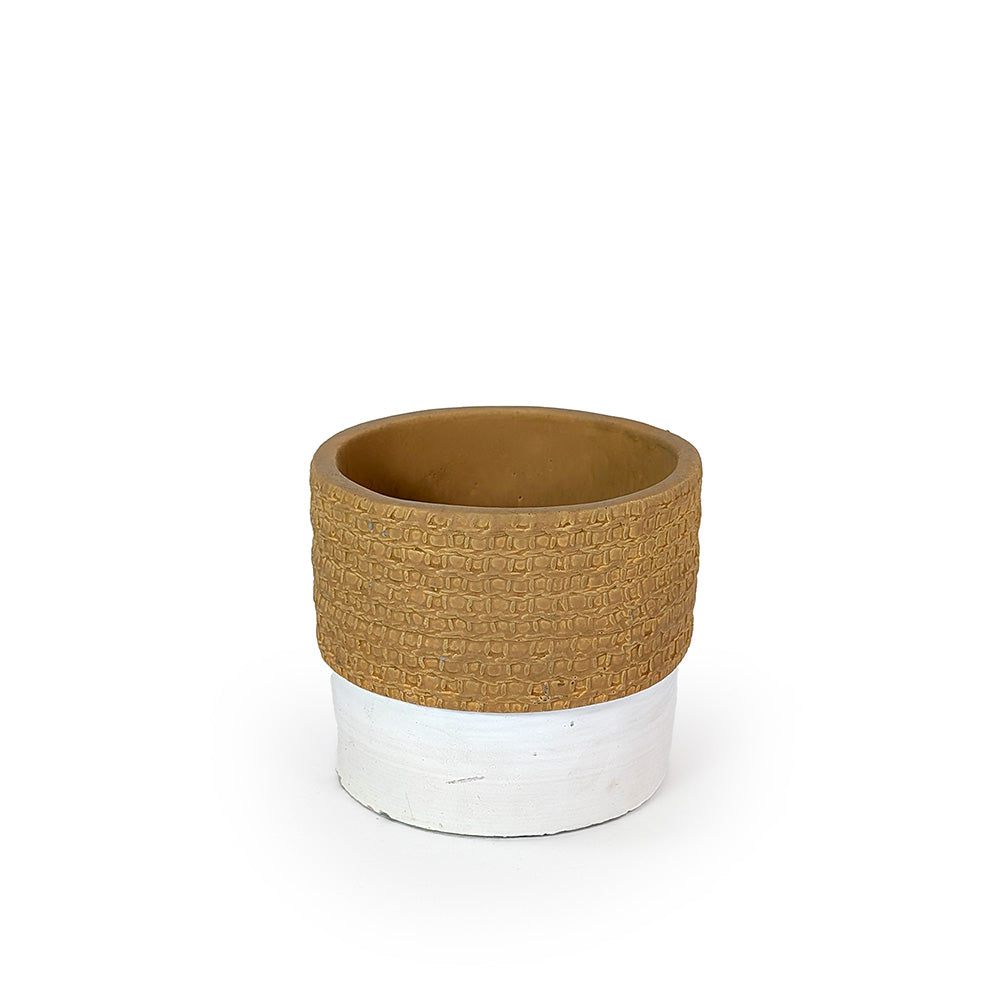 Concrete Planter White