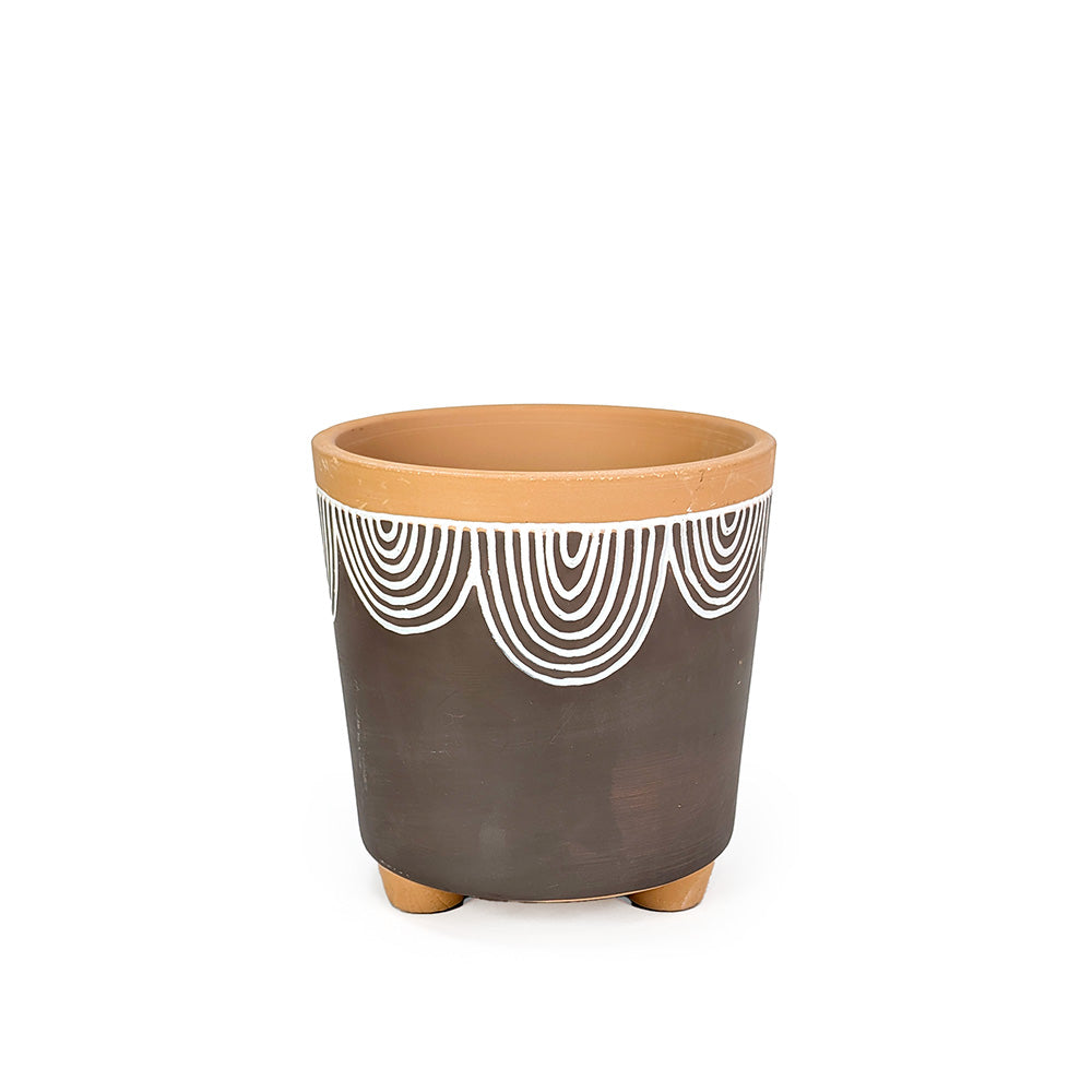 Terracotta Planter w/ Feet Large