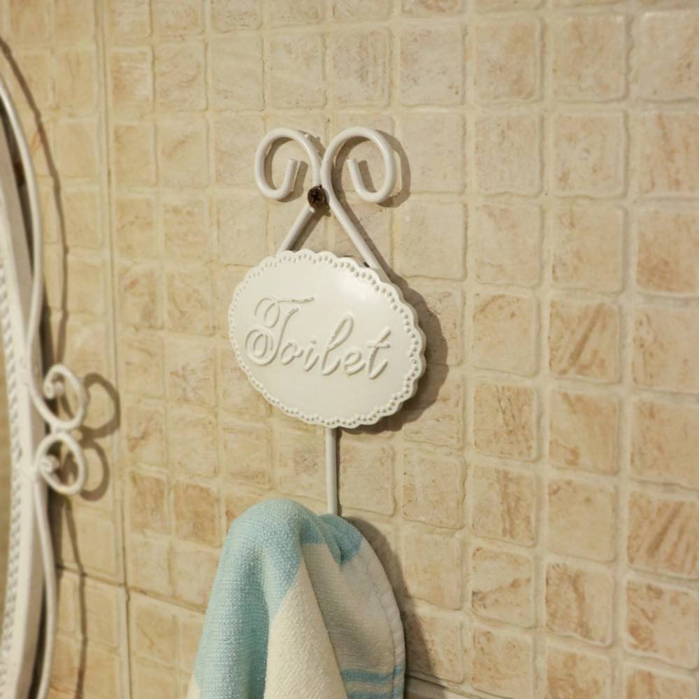 White Resin Coat Hanger Toilet
