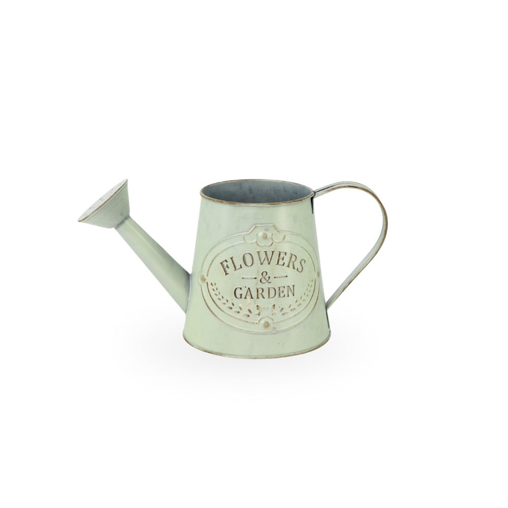 Rustic Green Tin Watering Can