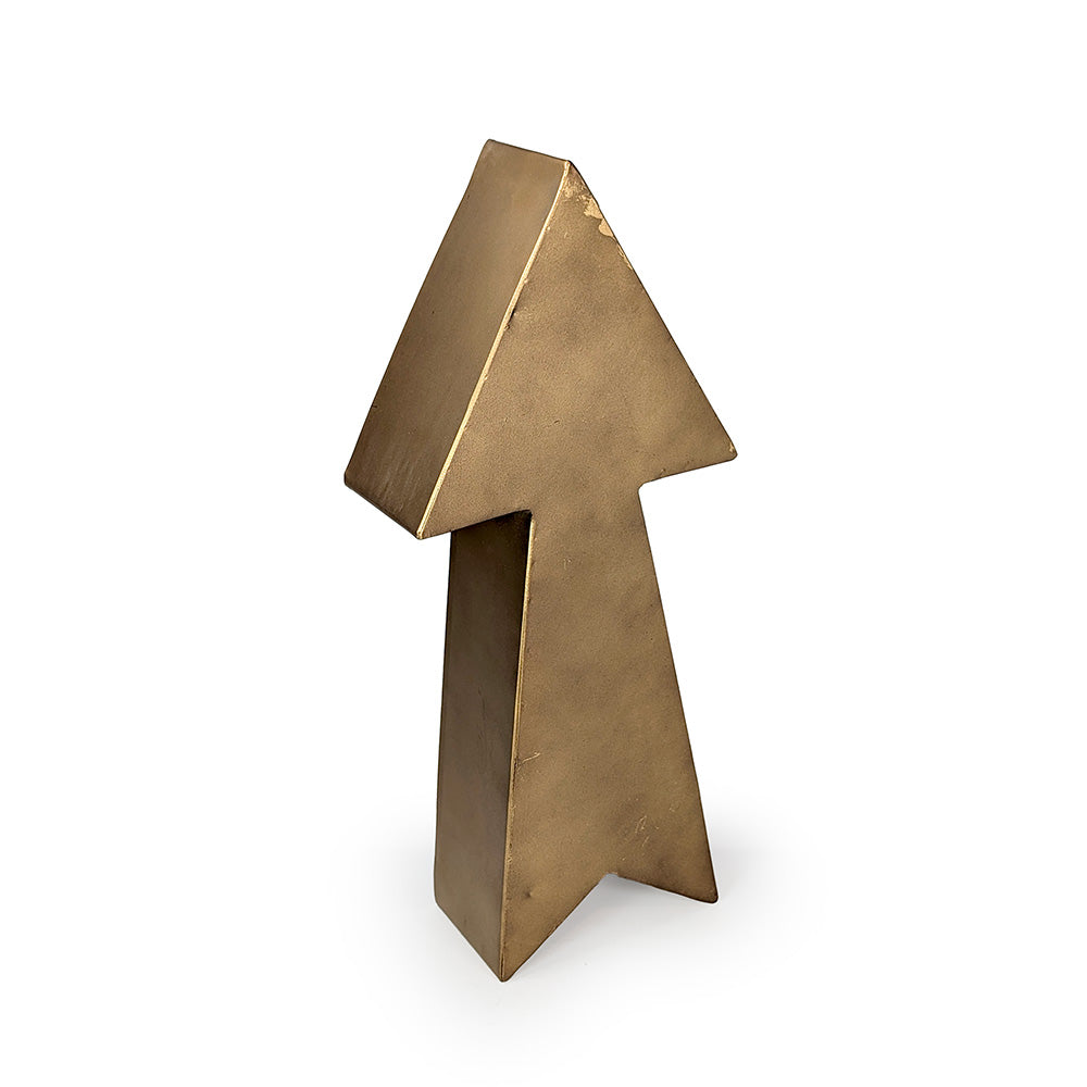 Metal Arrow Sign Bronze Finish