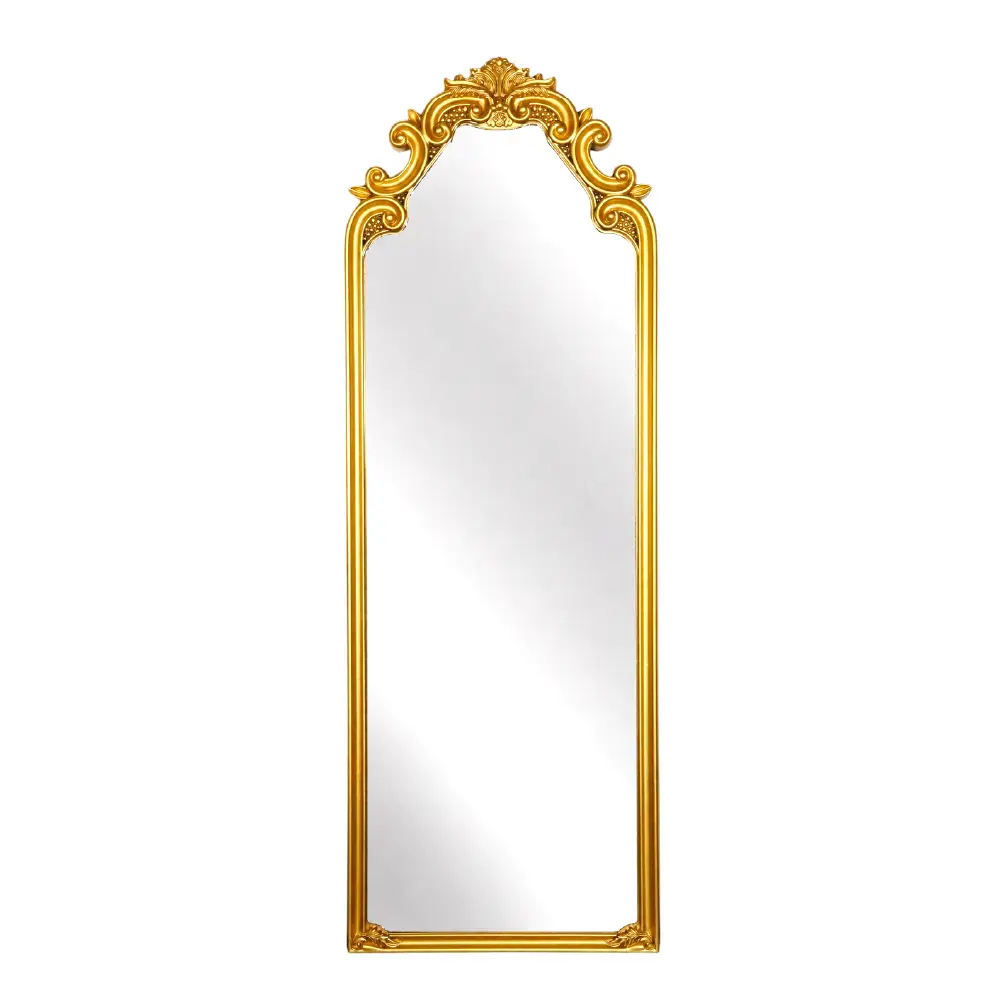 Gold Plastic Framed Mirror 130cm