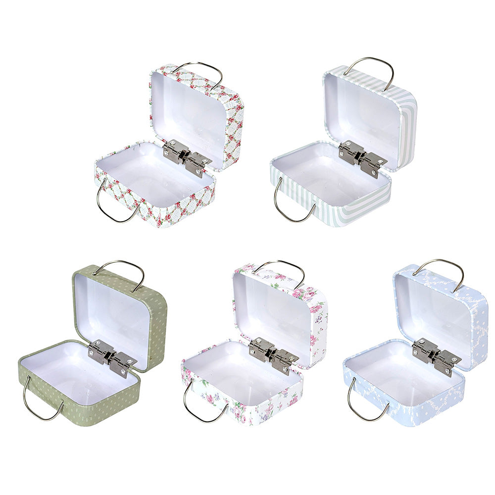 Mini Suitcase Tin Boxes