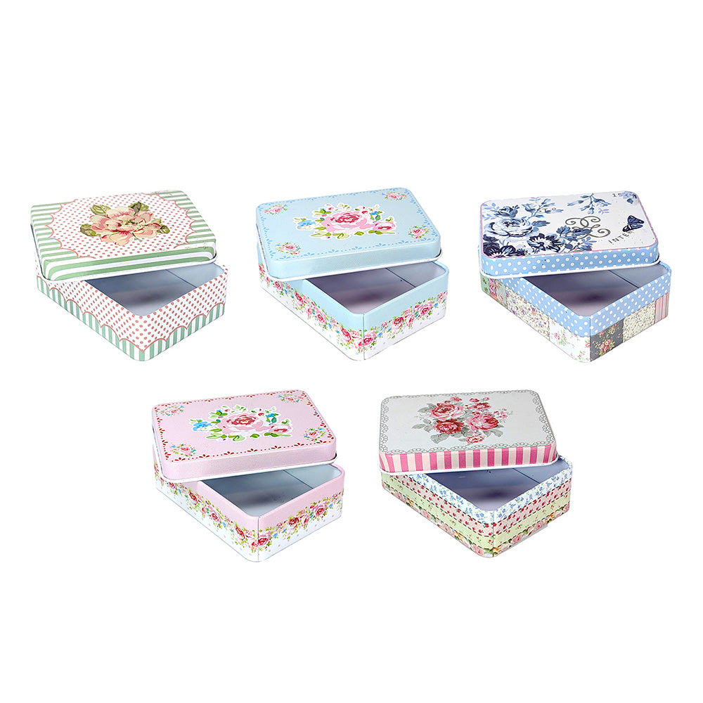 Mini Tin Boxes Floral