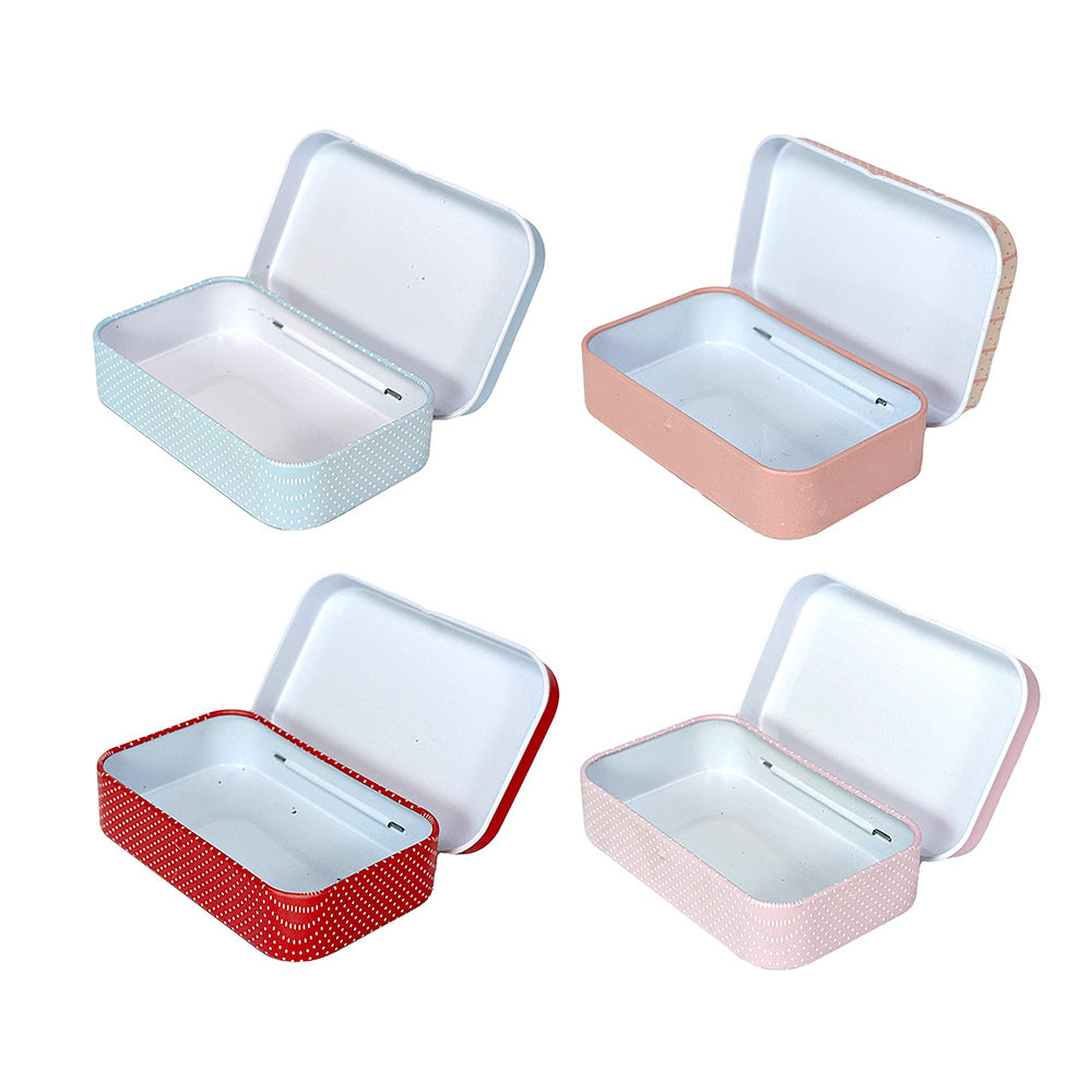 Mini Tin Boxes Polka Dots