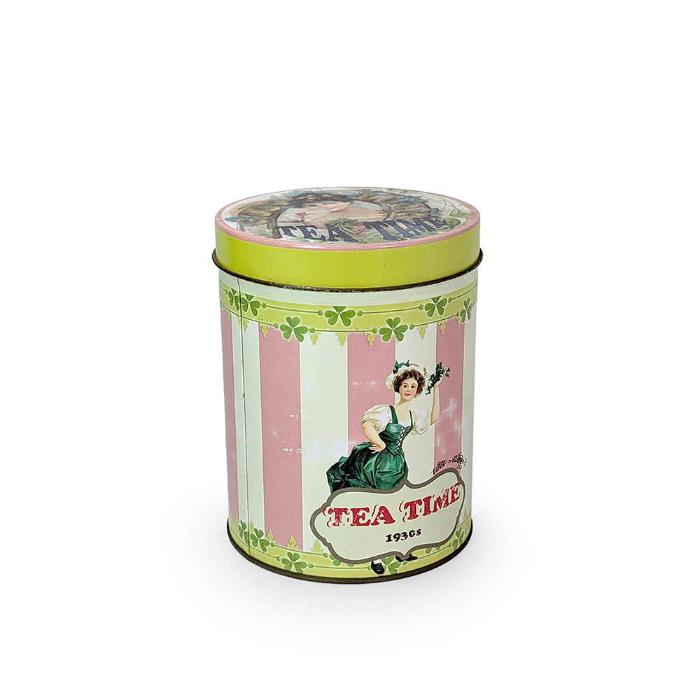 Tea Tin Cylinder