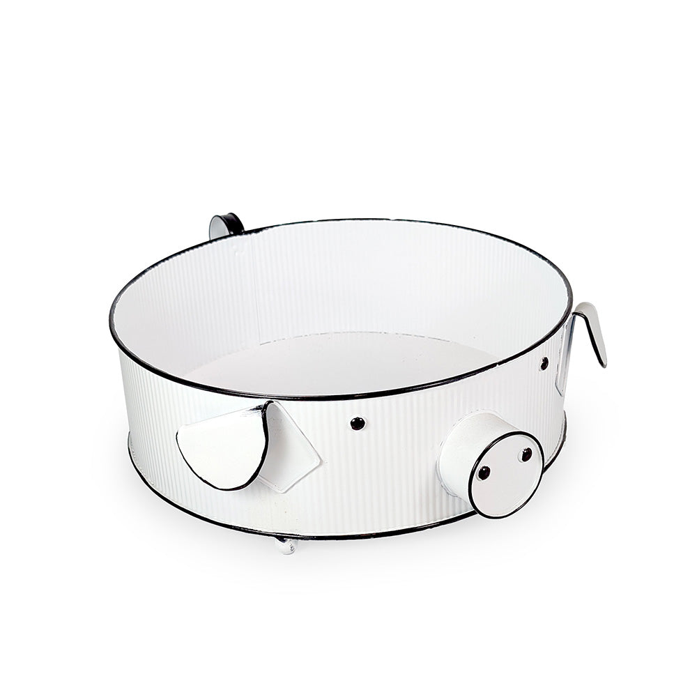 Enamel Round Storage Pig