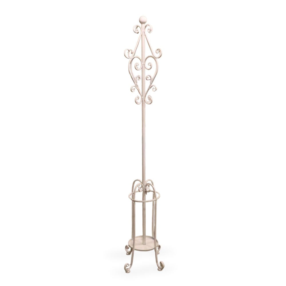 Vintage Metal Coat Hanger White