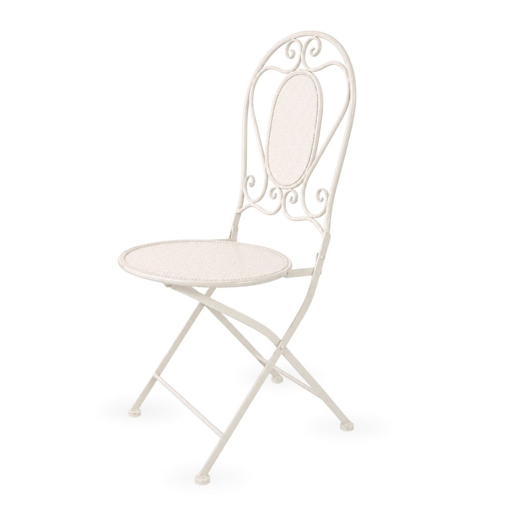 Metal Garden Chair White