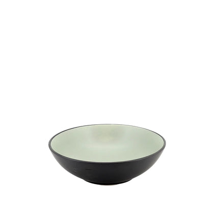 Ceramic Dinner Set Black & Matcha Green