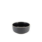Ceramic Dinner Set Black with Natural Trim