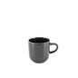 Ceramic Dinner Set Black with Natural Trim
