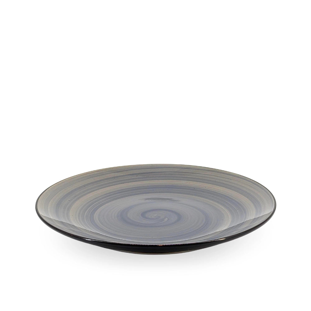 Ceramic Dinner Set Blue Swirl