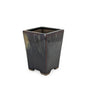 Ceramic Square Vase Black 19cm