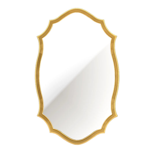 Gold Plastic Framed Mirror French 60cm