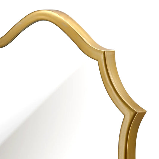 Gold Plastic Framed Mirror French 77cm