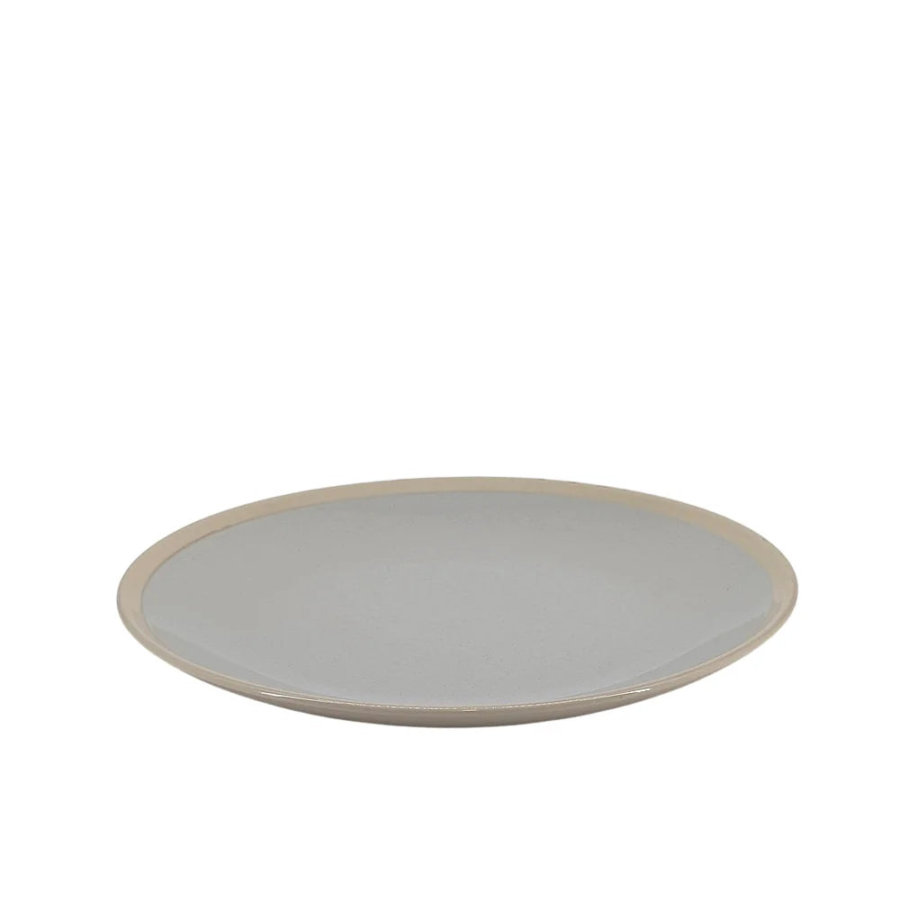 Ceramic Dinner Set Gray & Beige