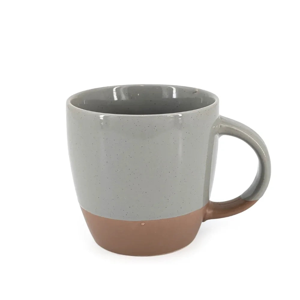 Gray Ceramic Mug Natural Base