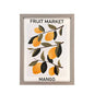 Gray Wood Framed Wall Art Mango 33x43cm