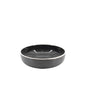 Ceramic Dinner Set Gray with White Trim