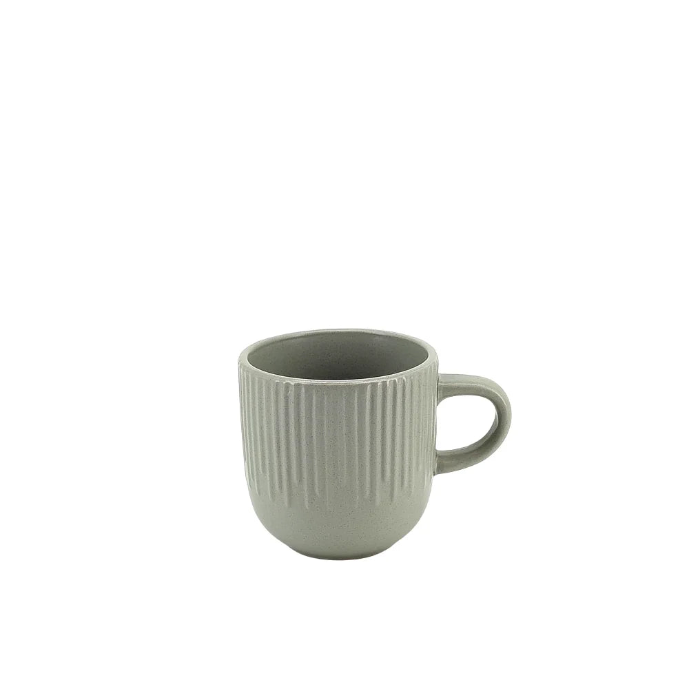 Ceramic Dinner Set Green Emboss