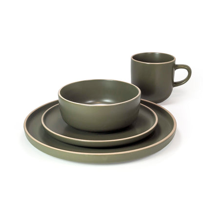 Ceramic Dinner Set Olive Green