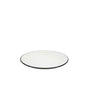 Ceramic Dinner Set Off White with Black Rim
