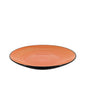 Ceramic Dinner Set Orange Swirl