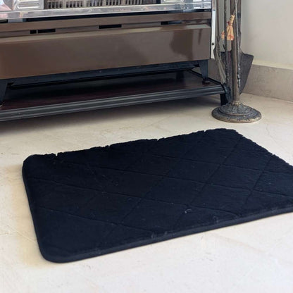 Floor Mat Black Emboss 43cm x 61cm