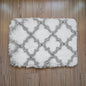 Floor Mat White Pattern 43cm x 61cm