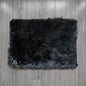 Floor Mat Black Poly-Fur 43cm x 61cm