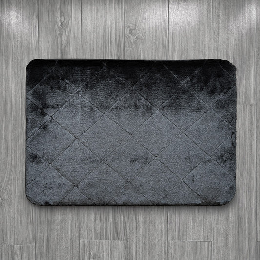 Floor Mat Black Emboss 43x61cm
