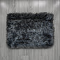 Floor Mat Black Premium Fur 43cm x 61cm