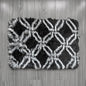 Floor Mat Black Pattern 43cm x 61cm