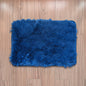 Floor Mat Blue Poly-Fur 43cm x 61cm