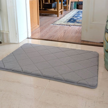 Floor Mat Gray Emboss 50cm x 76cm