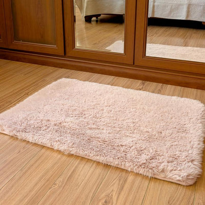 Floor Mat Pink Premium Fur 50 x 76cm