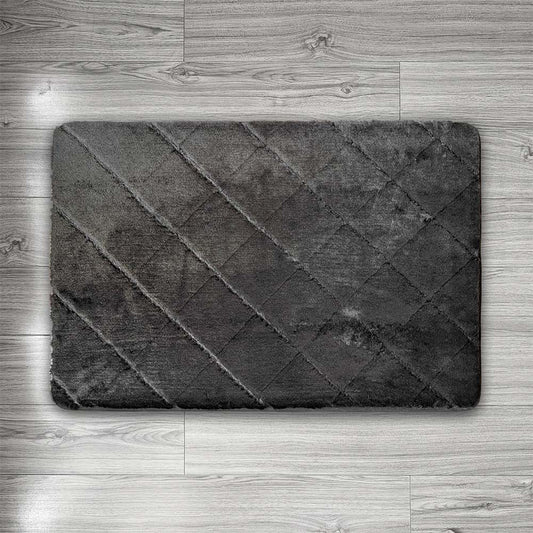 Floor Mat Black Emboss 50cm x 76cm