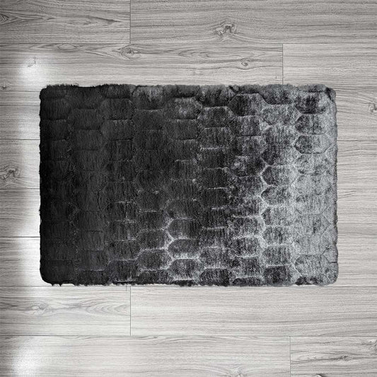 Floor Mat Black Emboss 50cm x 76cm