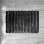 Floor Mat Black Wavy 50cm x 76cm