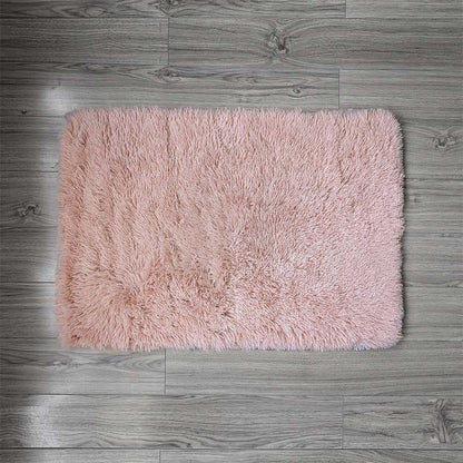 Floor Mat Blush Poly-Fur 50cm x 76cm