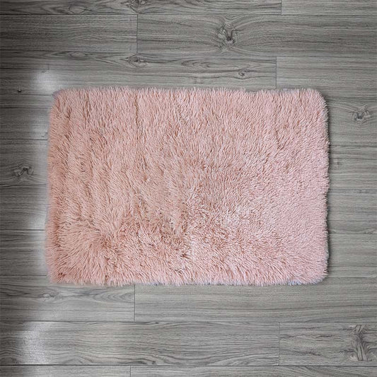 Floor Mat Blush Poly-Fur 50cm x 76cm